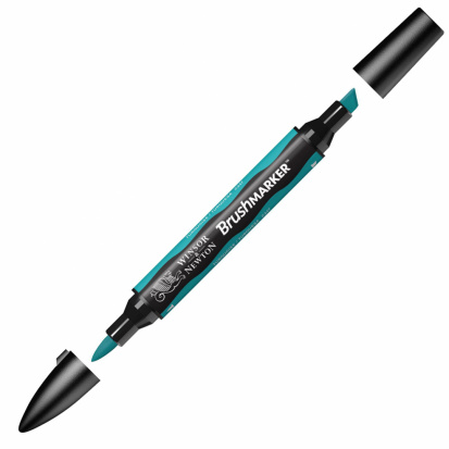 Маркер художественный "Brush", бирюзовый Маркер художественный "Brush", бирюзовый